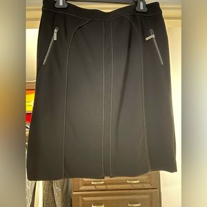 Adrienne Vittadini, black knit skirt, size 8